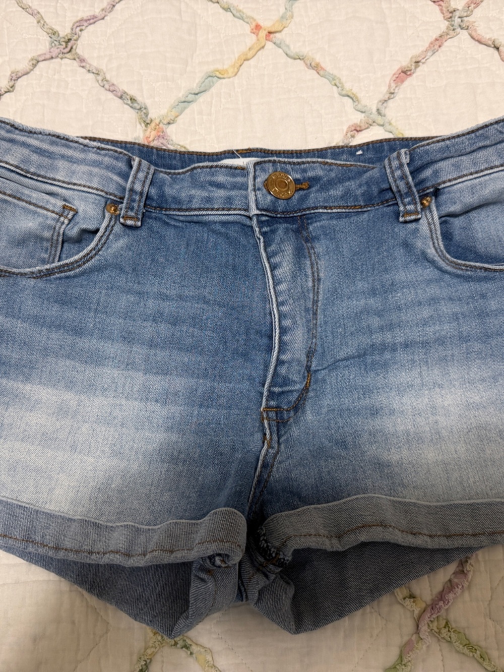 STS Blue Faded Light Blue Denim Shorts